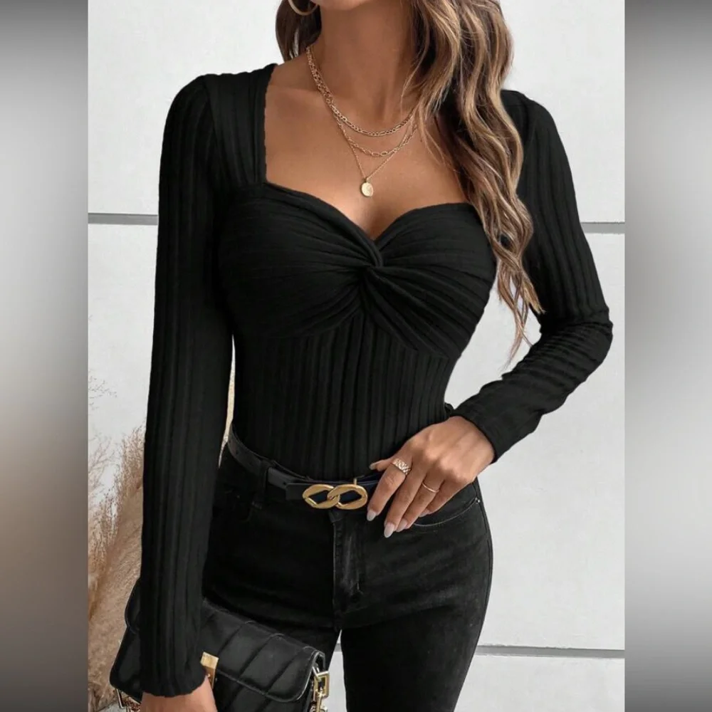 Luxe twist front top